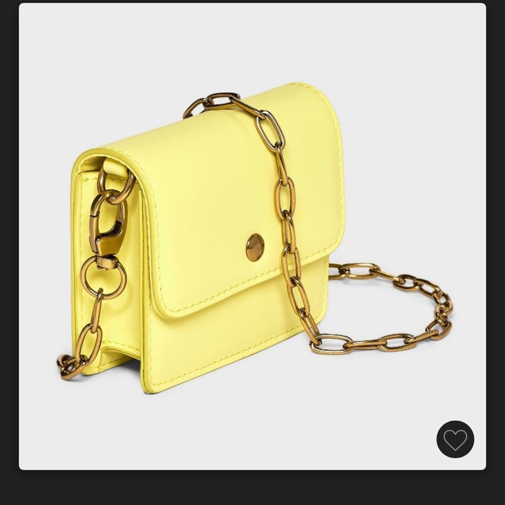 Universal Thread Yellow Mini Bag with Chain Strap - Picture 3 of 11